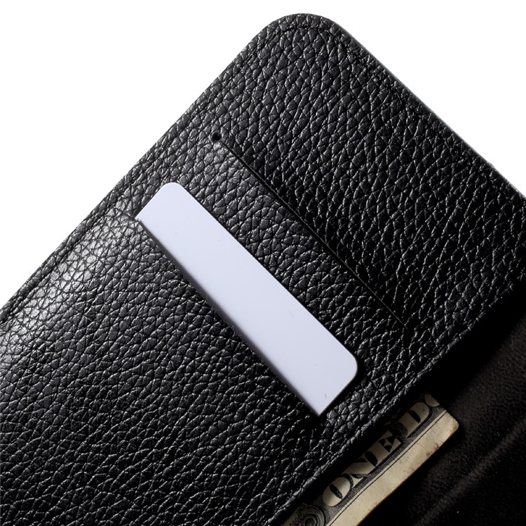 Litchi Texture Wallet Stand Leather Case for Huawei Nova 2 - Black-6