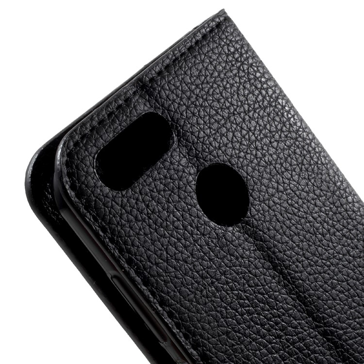 Litchi Texture Wallet Stand Leather Case for Huawei Nova 2 - Black-8