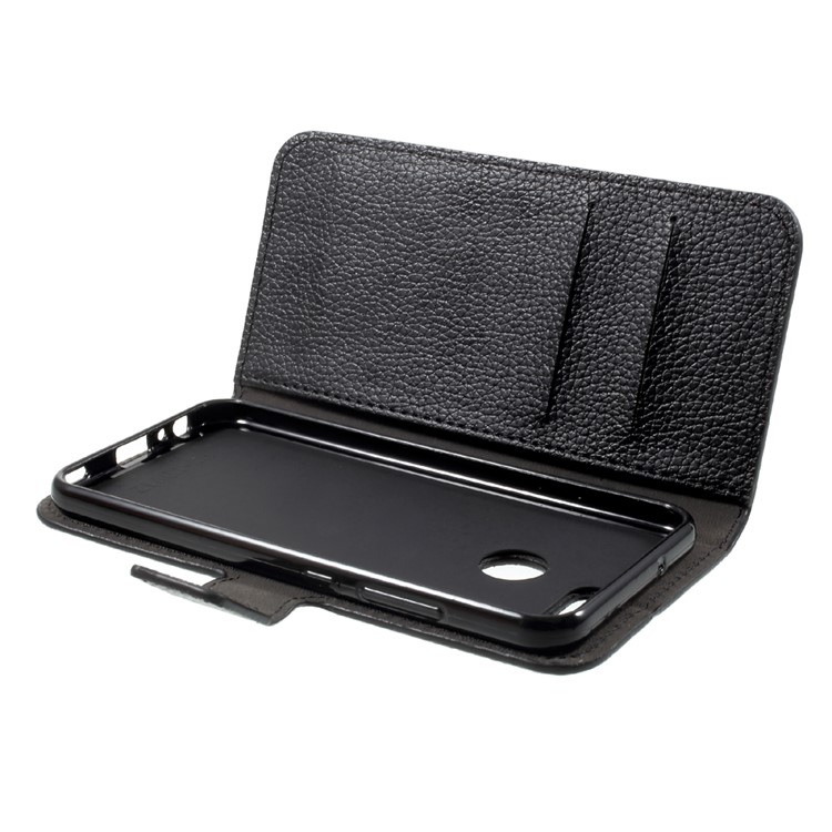 Litchi Texture Wallet Stand Leather Case for Huawei Nova 2 - Black-9