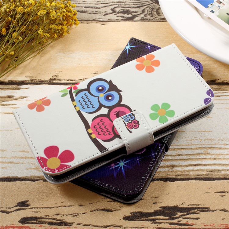 Pattern Printing Leather Wallet Phone Case with Stand for Huawei Honor 6A - Postcard Style Eiffel Tower-7