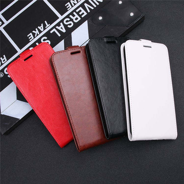 Crazy Horse Vertical Flip Leather Mobile Phone Case with Card/Photo Slot for Huawei Honor 6A/Honor 5C pro - Black-10