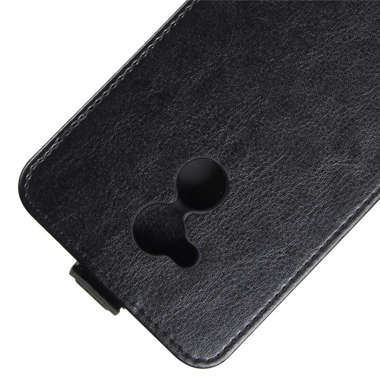 Crazy Horse Vertical Flip Leather Mobile Phone Case with Card/Photo Slot for Huawei Honor 6A/Honor 5C pro - Black-2