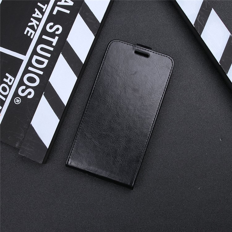 Crazy Horse Vertical Flip Leather Mobile Phone Case with Card/Photo Slot for Huawei Honor 6A/Honor 5C pro - Black-8