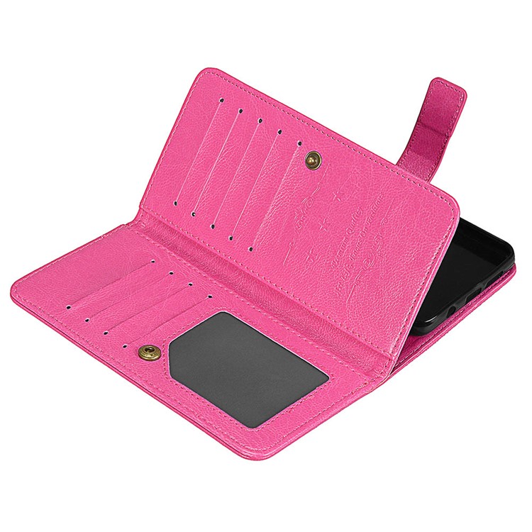 Crazy Horse Stand Wallet Leather Mobile Phone Casing for Huawei Honor 8 Pro / Honor V9 - Rose-12