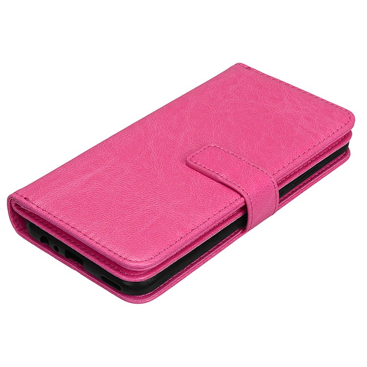 Crazy Horse Stand Wallet Leather Mobile Phone Casing for Huawei Honor 8 Pro / Honor V9 - Rose-6
