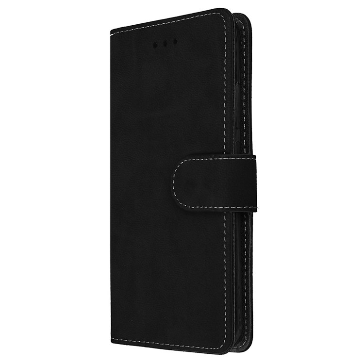 For Huawei Honor 8 Pro / Honor V9 Matte Leather Card Slots Stand Phone Case - Black-7
