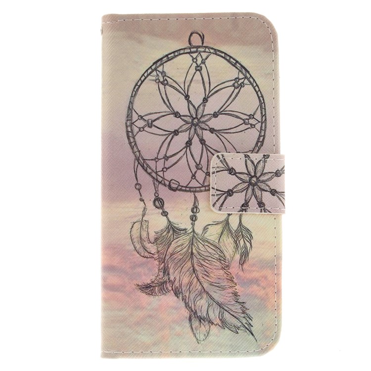 Patterned PU Leather Cover with Wallet Slots for Huawei Y5 (2017) - Dream Catcher-2