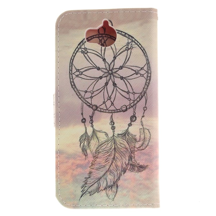 Patterned PU Leather Cover with Wallet Slots for Huawei Y5 (2017) - Dream Catcher-3
