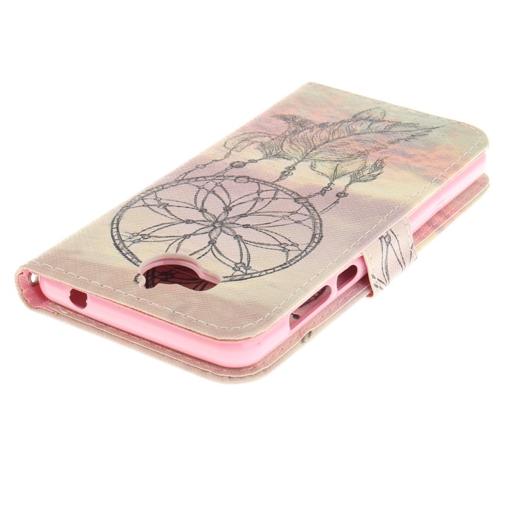 Patterned PU Leather Cover with Wallet Slots for Huawei Y5 (2017) - Dream Catcher-5