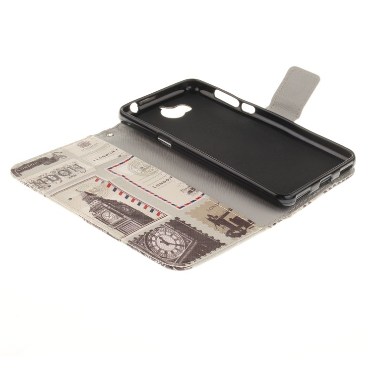 Printing Pattern Wallet Leather Flip Stand Shell for Huawei Y5 (2017) / Y6 (2017) - London Elements-8