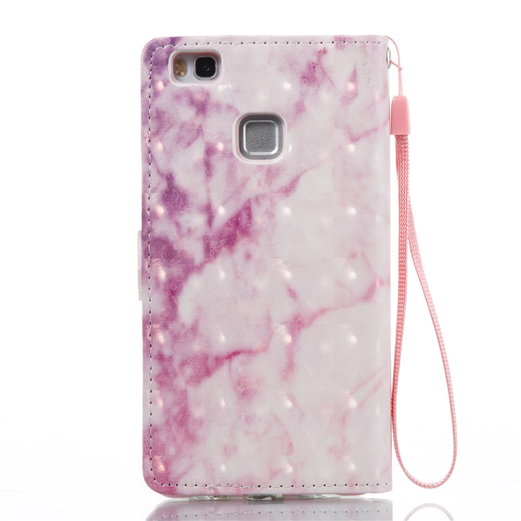 Marble Pattern Wallet Leather Stand Case for Huawei P9 Lite/Huawei G9 Lite - Rose-7
