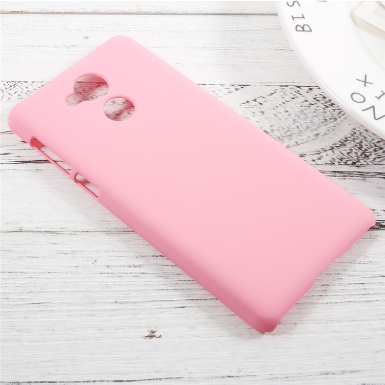 Rubberized PC Hard Shell for Huawei Enjoy 6s - Pink-1
