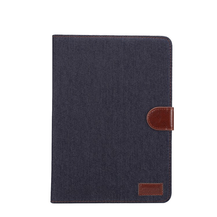 Jeans Cloth Texture Wallet Stand Tablet Case for Huawei MediaPad T3 10.0 - Dark Blue-2