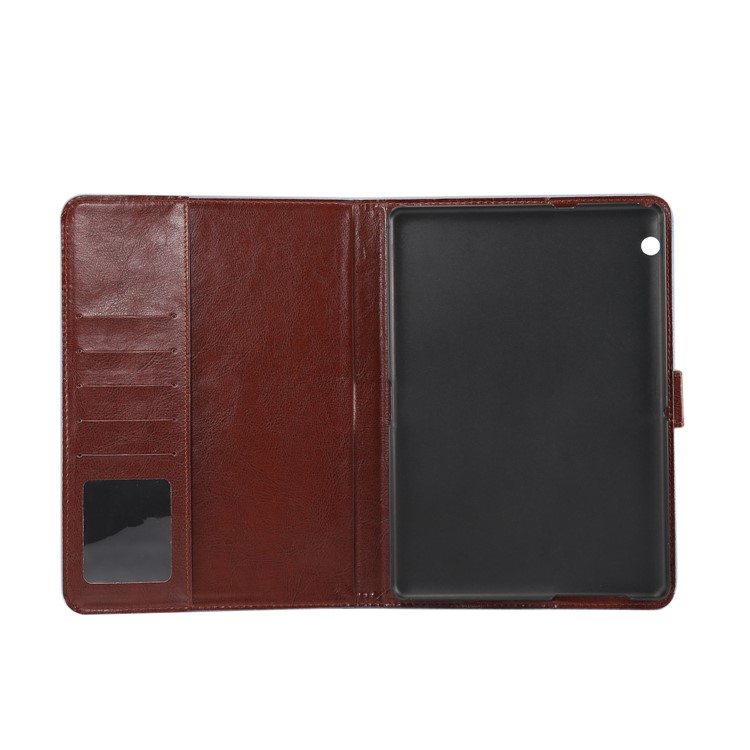 Jeans Cloth Texture Wallet Stand Tablet Case for Huawei MediaPad T3 10.0 - Dark Blue-7