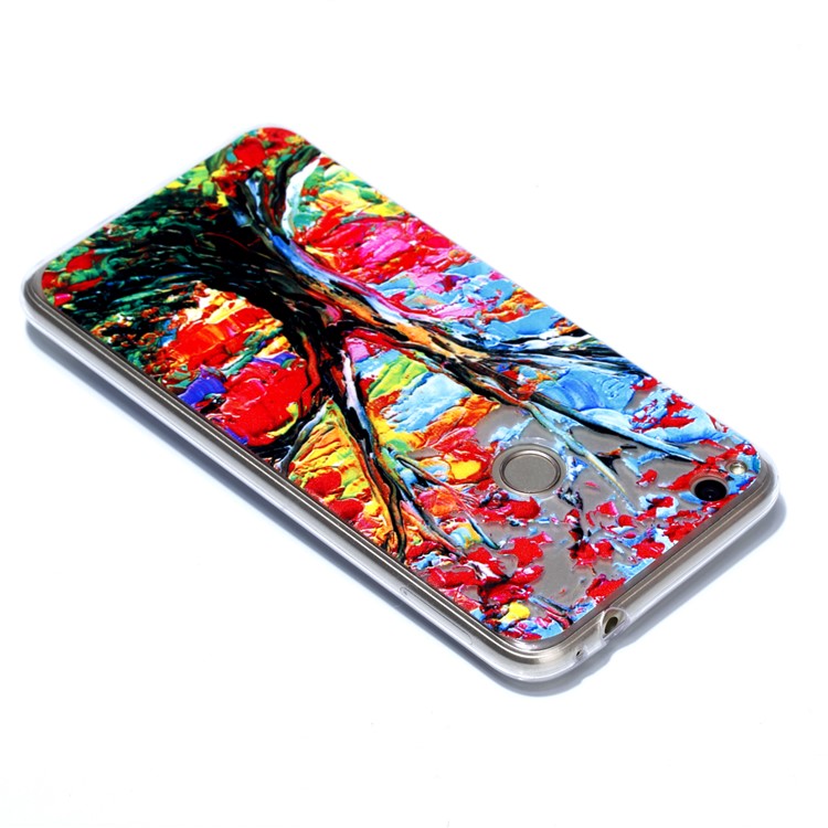 Rubberized Embossed Soft TPU Case for Huawei P8 Lite (2017) / Honor 8 Lite - Tree Trunk-5