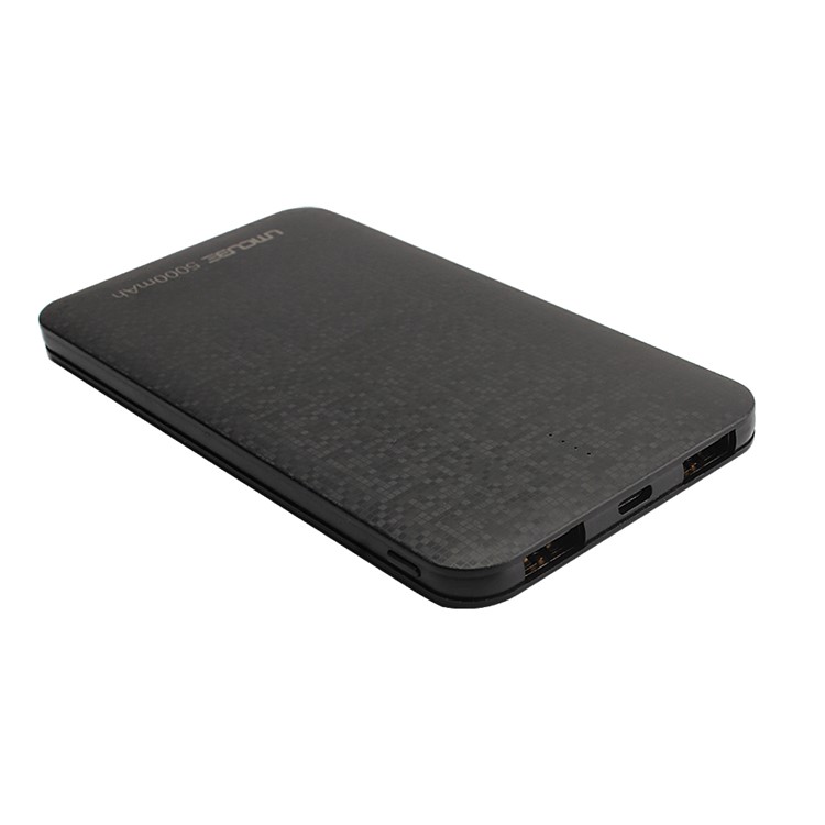 CUBE M52 Dual USB External Power Bank 5000mAh for Smart Phones and Tablets - Black-2