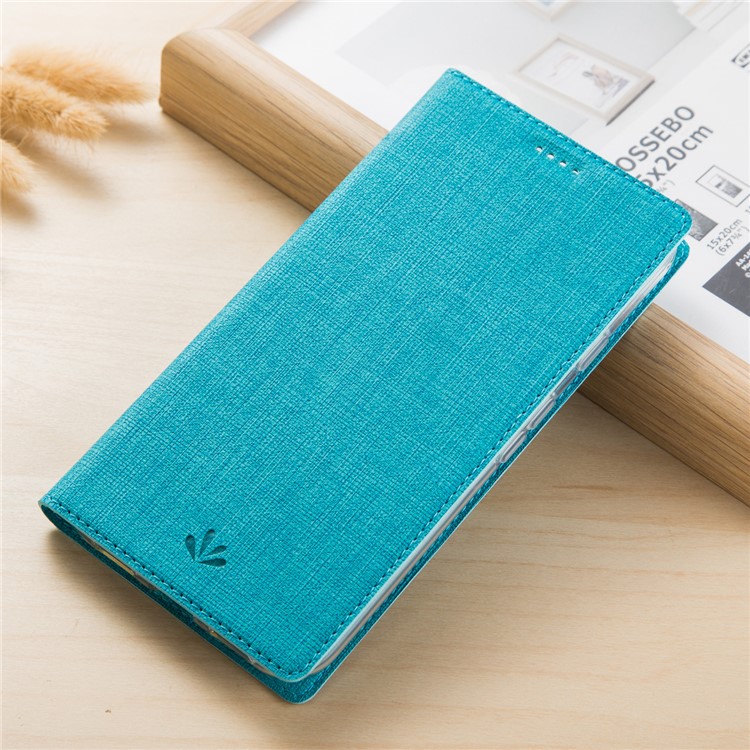 VILI DMX Style for Huawei Honor 9 Cross Texture PU Leather Card Holder Protective Case Accessory with Stand - Blue-1