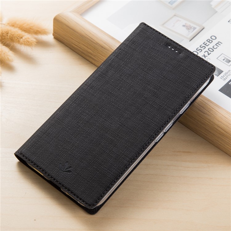 VILI DMX Style Auto-absorbed Leather Card Slot Phone Case for Huawei Nova 2 Plus - Black-1