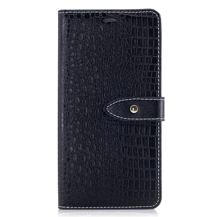 Crocodile Texture Wallet Leather Stand Mobile Case for Huawei P9 Lite/G9 Lite - Black-2