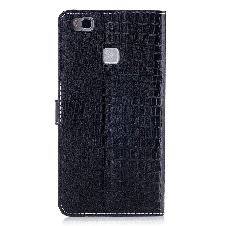 Crocodile Texture Wallet Leather Stand Mobile Case for Huawei P9 Lite/G9 Lite - Black-3