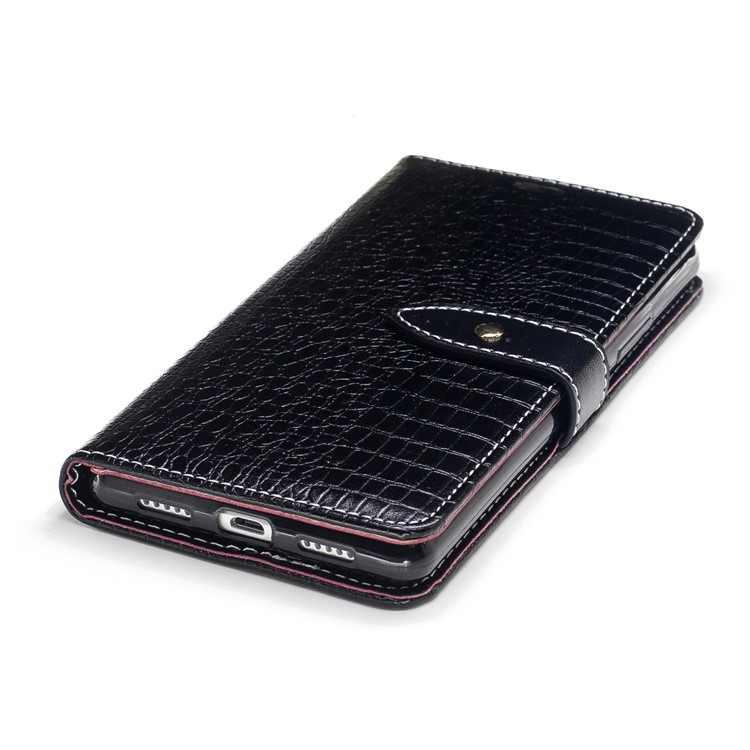 Crocodile Texture Wallet Leather Stand Mobile Case for Huawei P9 Lite/G9 Lite - Black-6