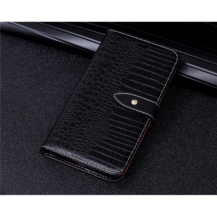 Crocodile Grain Wallet PU Leather Stand Protective Case for Huawei P10 Lite - Black-9