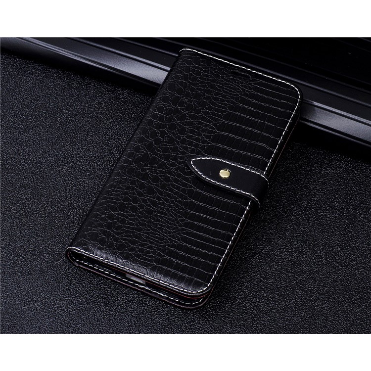 Crocodile Texture Wallet Leather Stand Mobile Phone Case for Huawei P8 Lite (2017)/Honor 8 Lite - Black-9