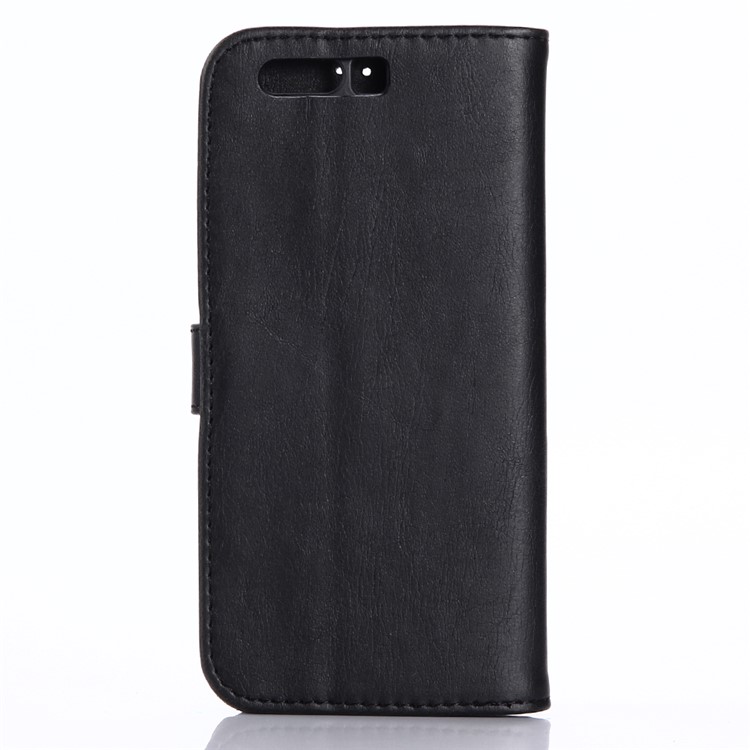 Retro Crazy Horse Wallet Stand Leather Case for Huawei Honor 9 - Black-2