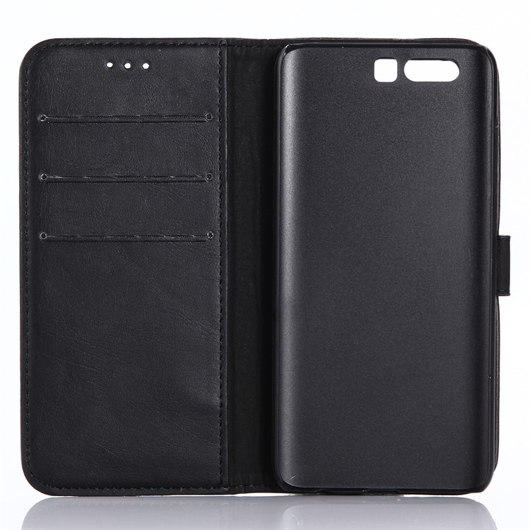 Retro Crazy Horse Wallet Stand Leather Case for Huawei Honor 9 - Black-3