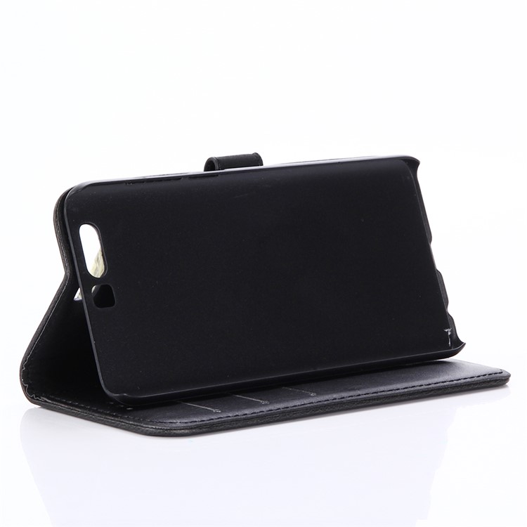 Retro Crazy Horse Wallet Stand Leather Case for Huawei Honor 9 - Black-5