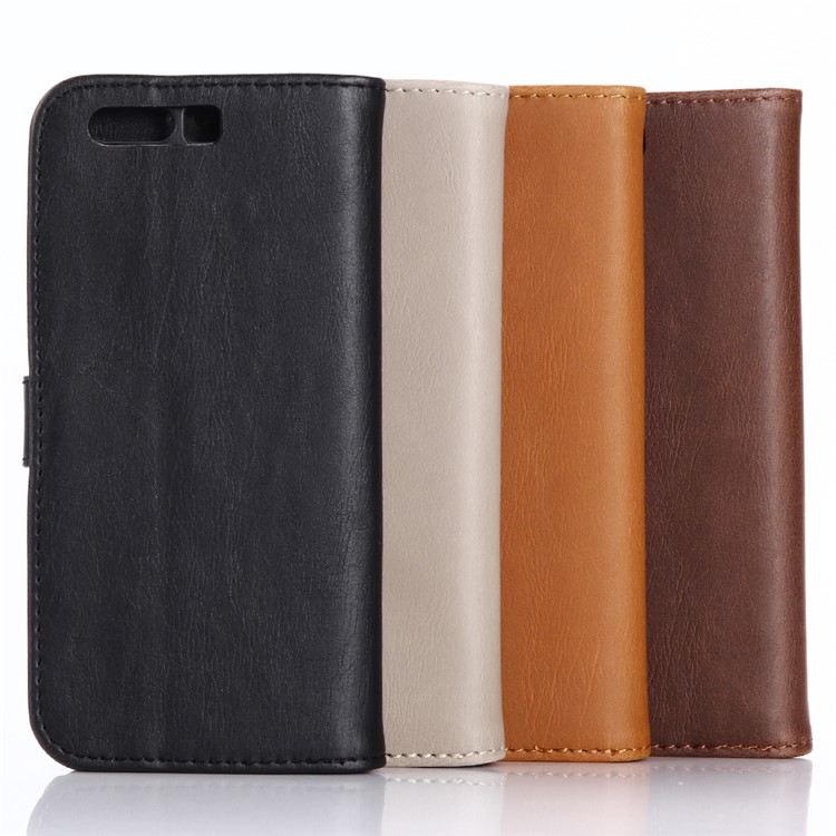 Retro Crazy Horse Wallet Stand Leather Case for Huawei Honor 9 - Black-7