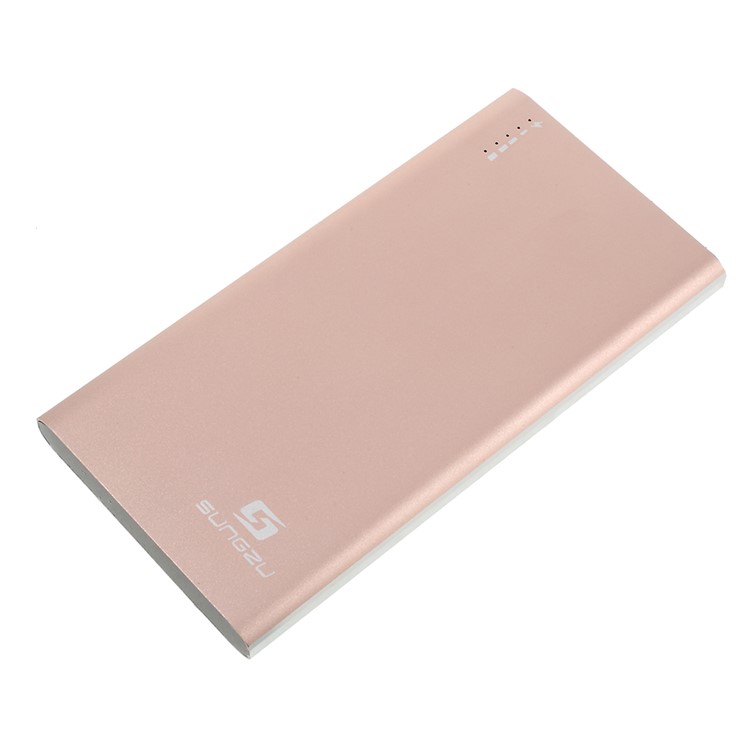 LED Light USB +Type-C Two-way QC 2.0 Power Bank (8000mAh) - Rose Gold-6