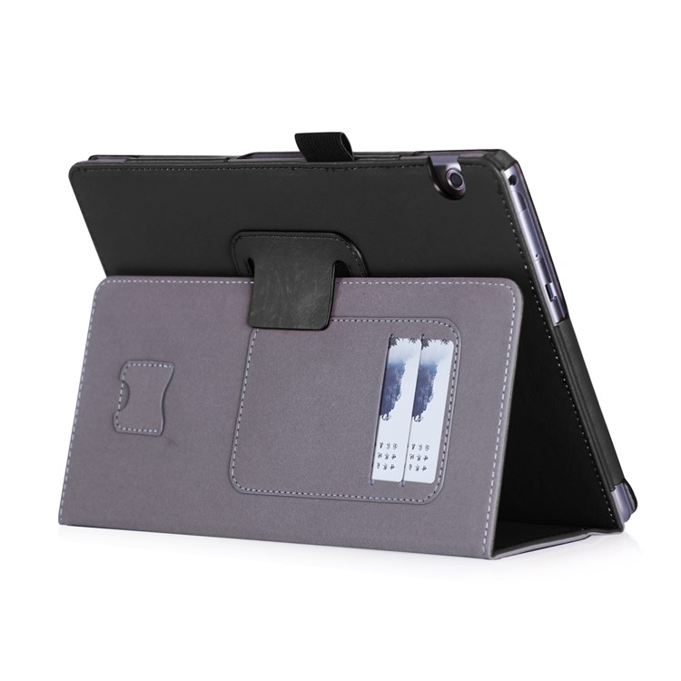 PU Leather Card Holder Stand Tablet Cover for Huawei MediaPad T3 10/Huawei Honor Play Pad 2 9.6-inch - Black-3
