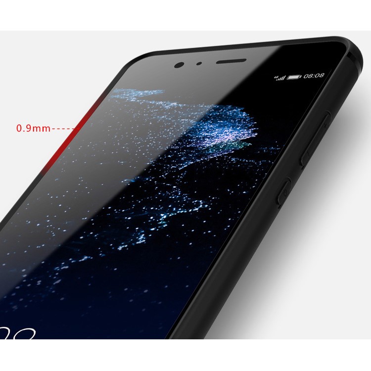 For Huawei P10 Lite Magnetic Ring Holder Kickstand Matte TPU Back Case - Black-3