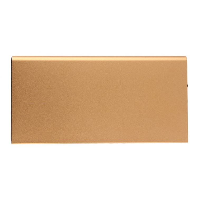 20000mah Dual USB Ultra-thin Portable Power Bank for Phones and Tablets - Gold-6