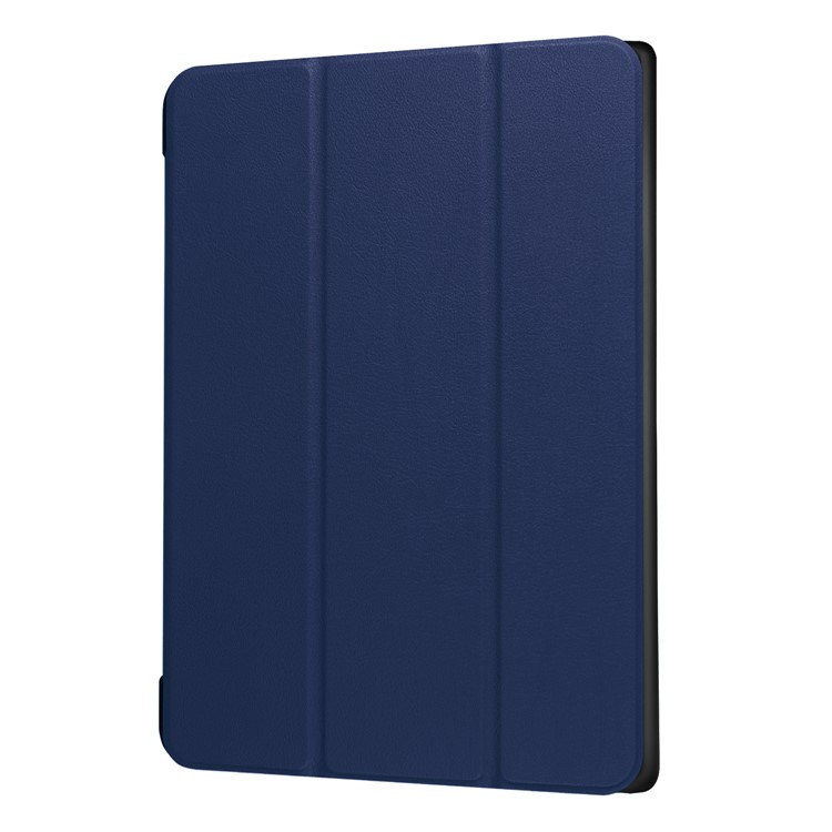 Para Lenovo Tab 4 10 Tri-fold Stand Leather Flip Tablet Case - Azul Escuro-7