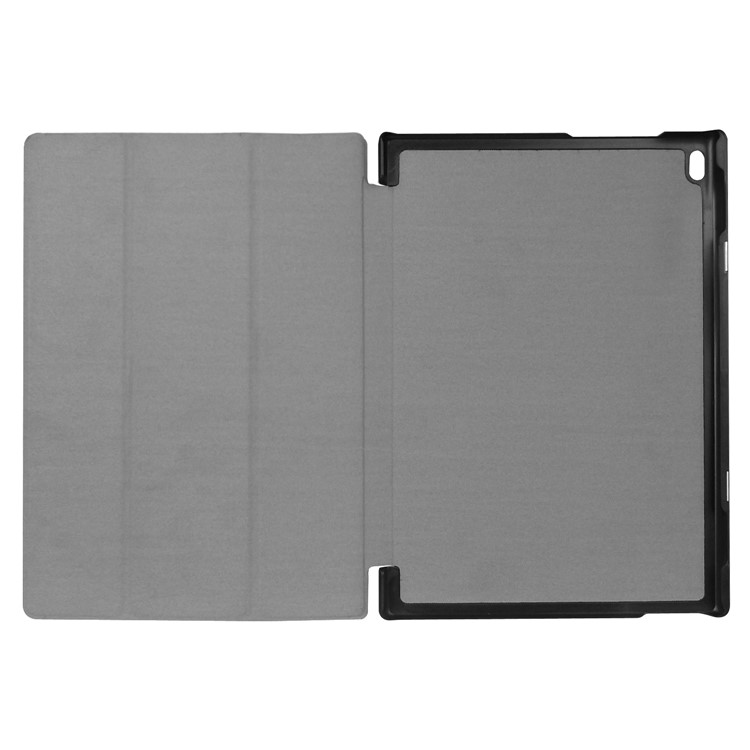 For Lenovo Tab 4 10 Tri-fold Stand Leather Flip Tablet Case - Dark Blue-8