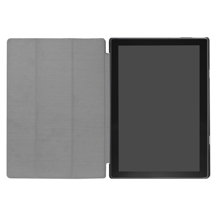 For Lenovo Tab 4 10 Tri-fold Stand Leather Flip Tablet Case - Dark Blue-9