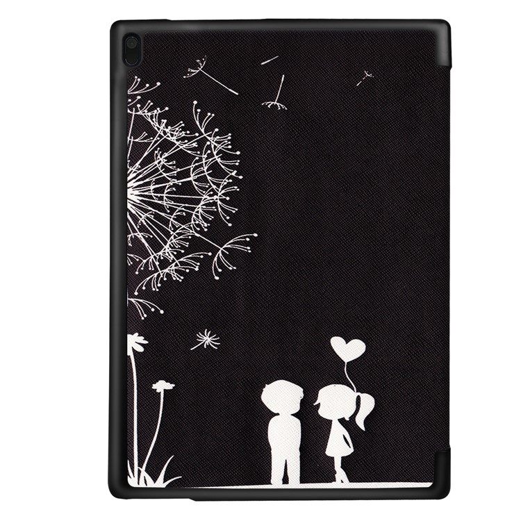 Pattern Printing Tri-fold Stand Leather Tablet Shell for Lenovo Tab 4 10 10.1-inch - Dandelion-3
