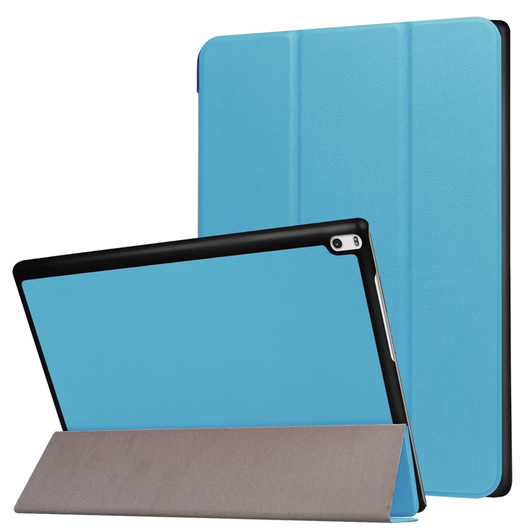 tri-Caixa de capa de couro em capa de couro para Lenovo Tab 4 10 Plus 10.1-polegada - Bebê azul-1