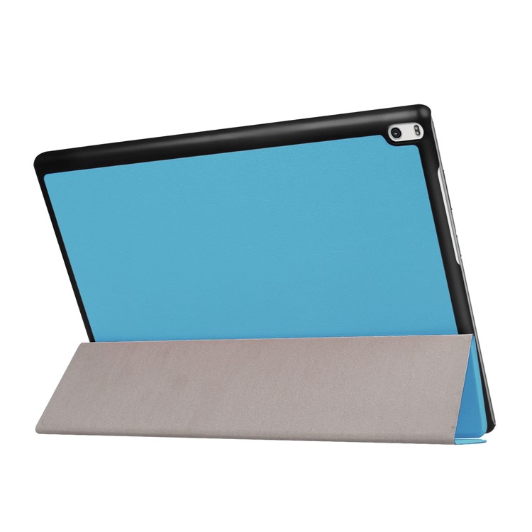 tri-Caixa de capa de couro em capa de couro para Lenovo Tab 4 10 Plus 10.1-polegada - Bebê azul-5