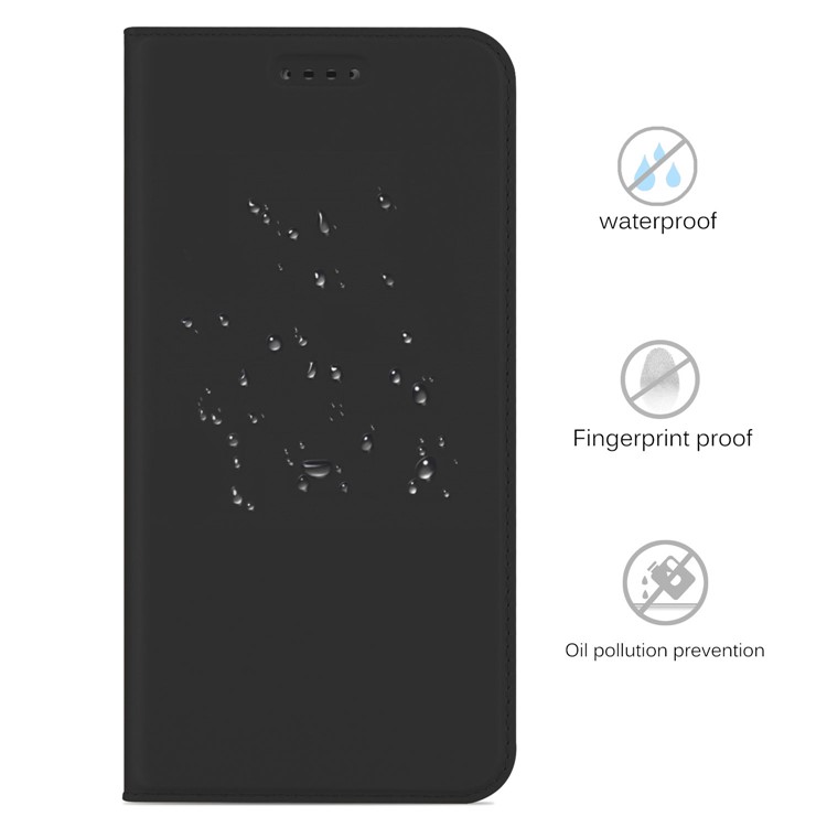 Magnetic Card Slot PU Leather Phone Case for Motorola Moto Z2 Force - Black-2
