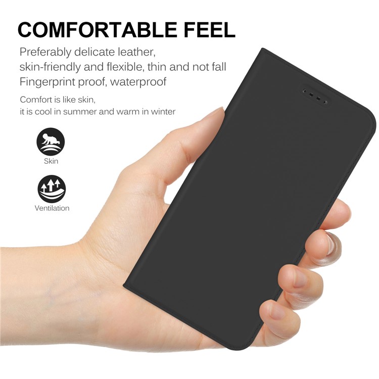 Magnetic Card Slot PU Leather Phone Case for Motorola Moto Z2 Force - Black-8