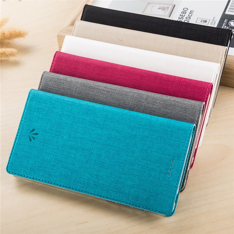 VILI DMX Style Cross Texture Card Holder Leather Case Cover for Motorola Moto E4 US Version - Black-2