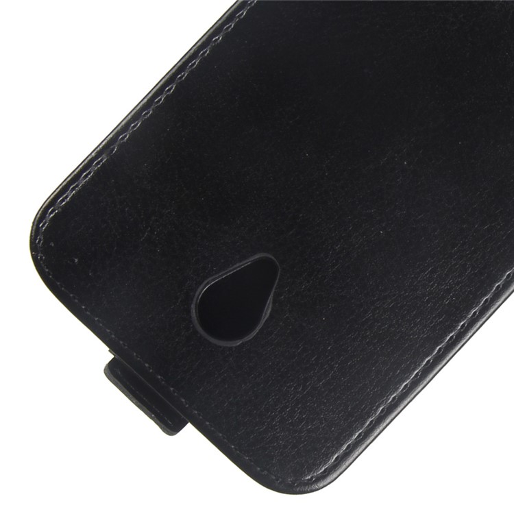 Crazy Horse Card Holder Vertical Flip Leather Phone Cover for Lenovo A Plus / A Plus A1010 - Black-2