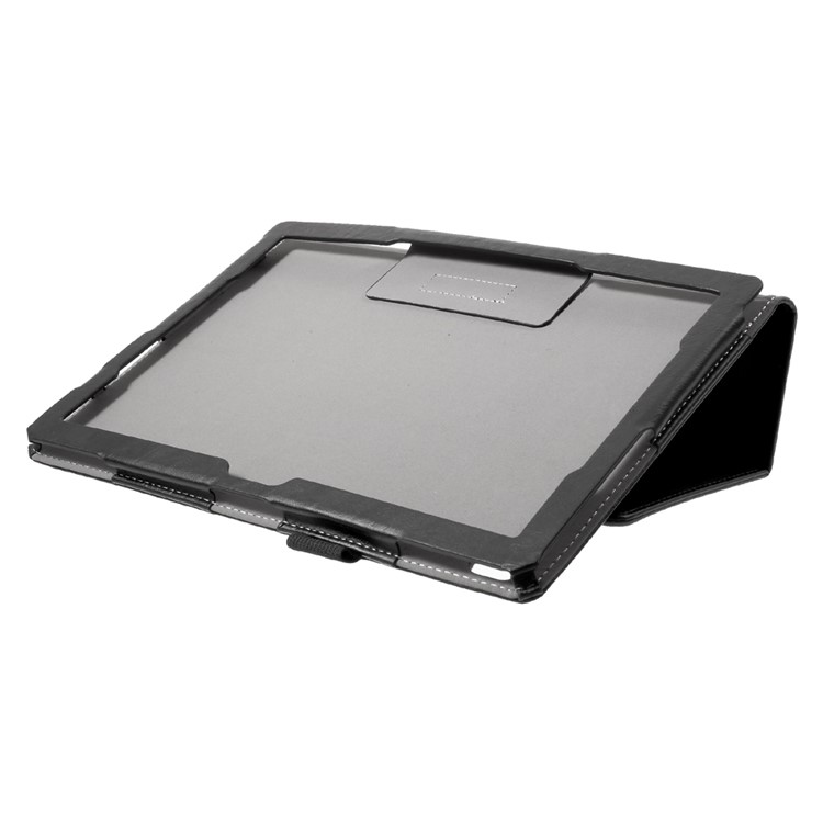 Foldable Stand Card Slots PU Leather Tablet Case for Lenovo Tab 4 10 (TB-X304F/N) - Black-6