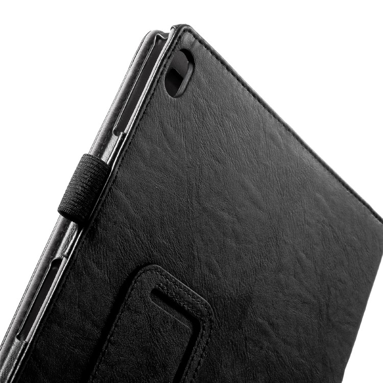 Foldable Stand Card Slots PU Leather Tablet Case for Lenovo Tab 4 10 (TB-X304F/N) - Black-9