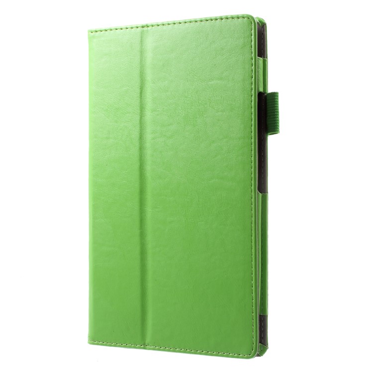 Foldable Stand PU Leather Protective Case for Lenovo Tab4 8 TB-8504F/N - Green-3