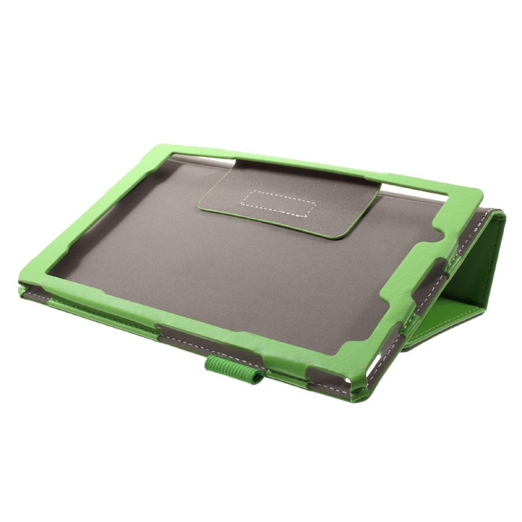 Foldable Stand PU Leather Protective Case for Lenovo Tab4 8 TB-8504F/N - Green-6