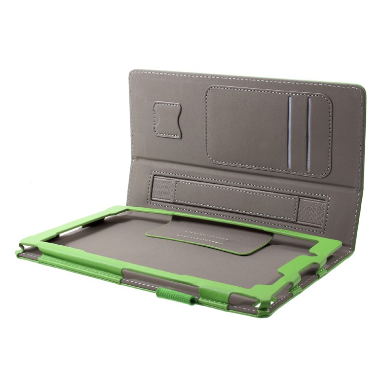 Foldable Stand PU Leather Protective Case for Lenovo Tab4 8 TB-8504F/N - Green-8